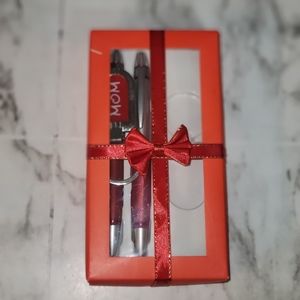 Mom Pens (2 red Pins w/ mom tag)